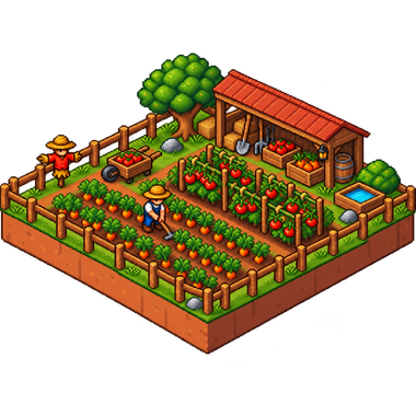 Croptopia plot at level 19.